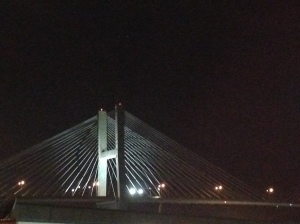 View of the bridge from our hotel.